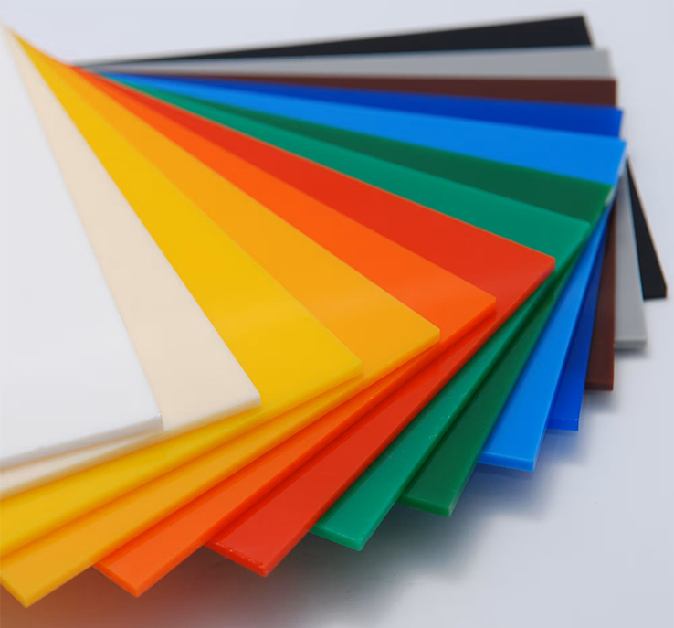 Plaques acryliques opaques colorées en plusieurs teintes au Maroc